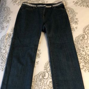Bell bottoms with Jeweled belt jeans